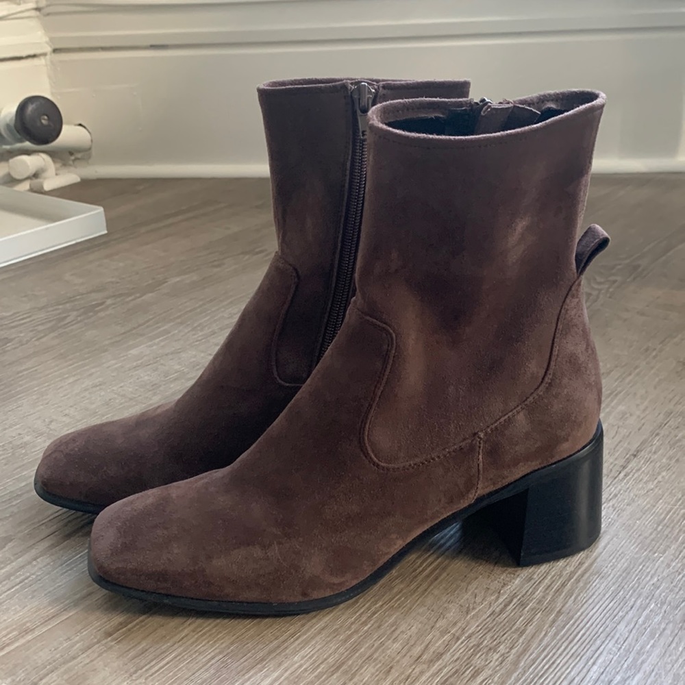 Jeffery campbell brown suede boots